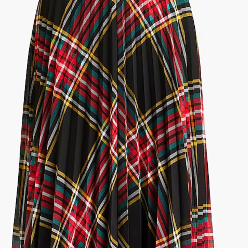 Plaid Pleated Skirt - Multicolor JCREW Factory